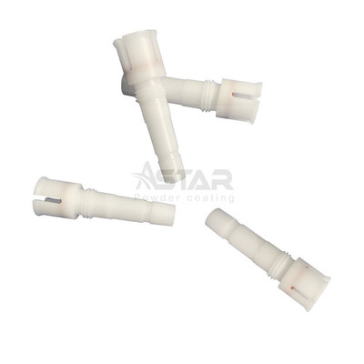 PTFE 재료 표준 크기 Nordson 호환 된 분말 코팅 예비 부품
