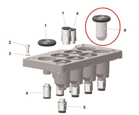 1019470 파우더 코팅 파우더 펌프 예비 부품Pp07