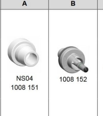 1008151 라운드 NS04 분체 도장 건 노즐 (GM03 GA03용)